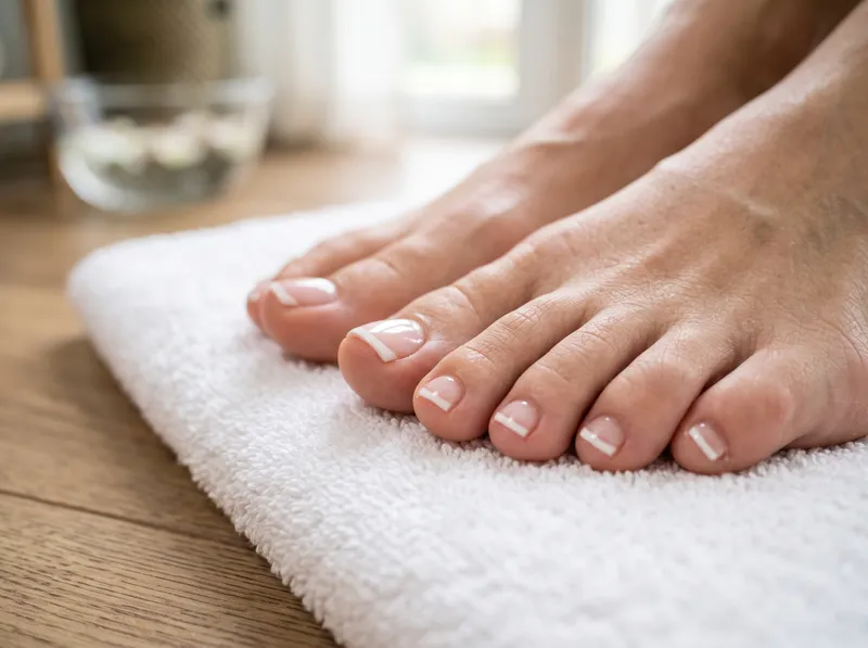 Dépose vernis semi-permanent pieds